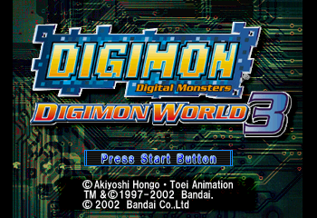 Digimon World 3 Title Screen